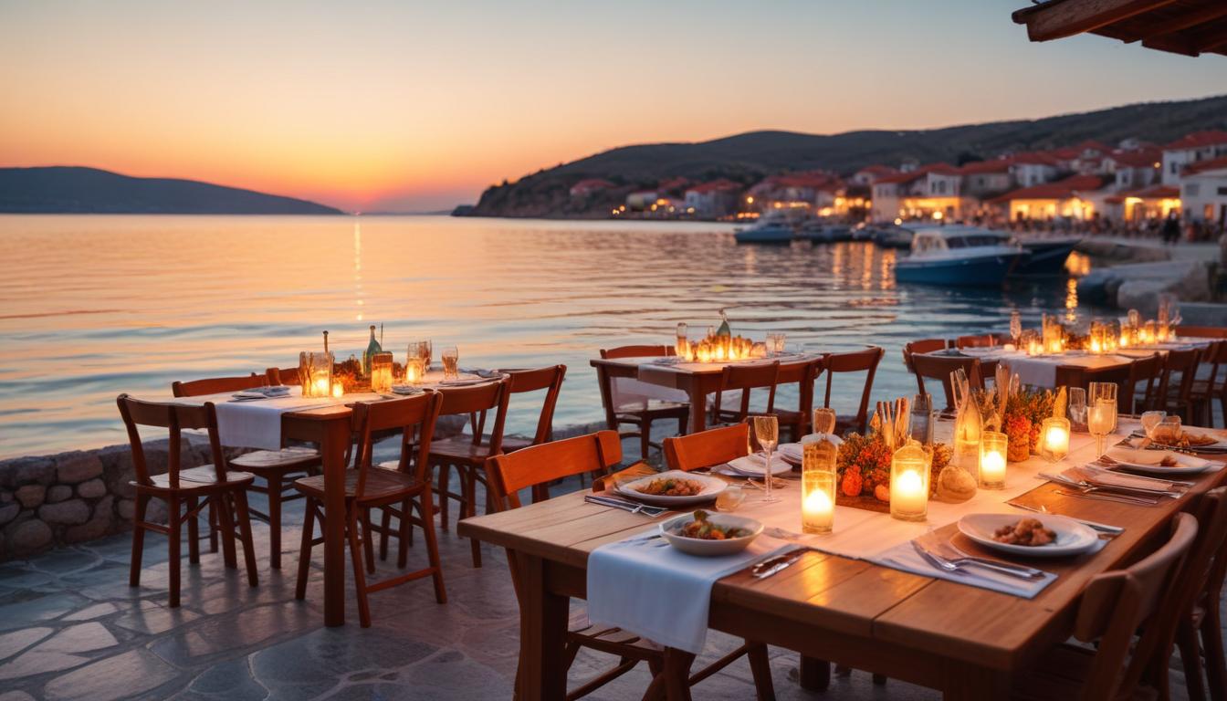 Foça'da Eşsiz Manzaralarla Rakı ve Balık Ziyafeti